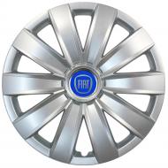 Ковпак для коліс SJS Fiat (синій) 226 R14" 4 шт. срібний (108115)