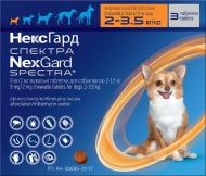 Таблетки от блох, клещей и гельминтов Nexgard Спектра 2-3,5 кг (ХS) 3 шт. (за 1 табл.)