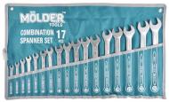 Набор ключей рожково-накидных Molder CR-V 6-24 мм 17 шт MT58117