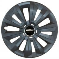 Колпак для колес SJS Chevrolet 346 R15" 4 шт. черный (108259)