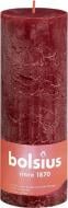Свеча Рустик столбик SHINE 190/68 бордо Bolsius