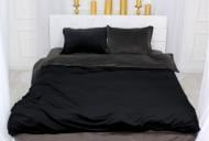Комплект постільної білизни Велюр Winter Frost 28-0005+28-0007 Trollius Velvet 143х210 см чорний/сірий MirSon