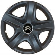 Колпак для колес SJS Peugeot 340 R15" 4 шт. черный (108280)