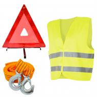 Набор автомобилиста Аварийная остановка Poputchik 33-002-IS 120 Красная