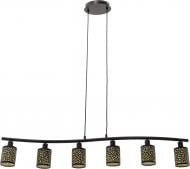 Подвес Eglo Almera 6xE14 коричневый антик 89114