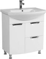 Тумба підлогова Aqua Rodos Глорія 05GL75 з умивальником Evita 75