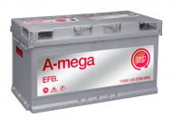 Аккумулятор автомобильный A-MEGA EFB 110Ah 970A 12V «+» справа (EFB)