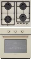 Комплект вбудовуваної техніки Eleyus варильна поверхня VITA 60 BG CF + духова шафа LEONA 6006 BG