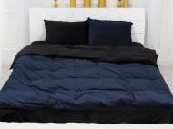 Комплект постельного белья Велюр Winter Frost 28-0007+28-0006 Stapelia Velvet 220х240 см синий/черный MirSon