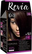 Фарба для волосся Verona REVIA 3D color №12.1 натуральний шатен 50 мл