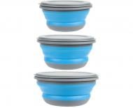 Набор туристической посуды Summit POP BOWL SET BLUE/GREY (3 ШТ.)