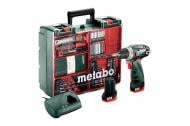 Шуруповерт аккумуляторный Metabo PowerMaxx BS + набор аксессуаров 63 шт. 600080880