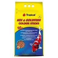 Корм Tropical для прудовых рыб в палочках Koi & Goldfish Colour Sticks 10 л