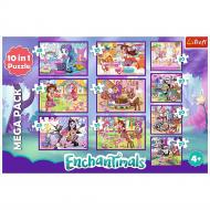 Пазли Trefl 10 в 1 Пригоди Enchantimals 6336418