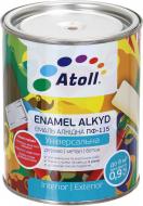 Эмаль Atoll алкидная ПФ-115 Красно-коричневый глянец 0,8 кг Эмаль Atoll алкидная ПФ-115 Красно-коричневый глянец 0,8 кг