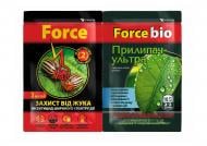 Інсекто-акарицид Force Force Захист від жука + ТМ ForceBio Прилипач з мікроелементами (Подвійний пакет), 3 мл+10 мл