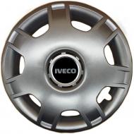 Колпак для колес SJS Iveco 205 R14" 4 шт. серебряный (108470)