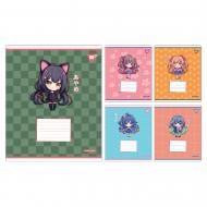 Набор школьных тетрадей Anime girls 12 листов клетка 5 шт. YES Набор школьных тетрадей Anime girls 12 листов клетка 5 шт. YES