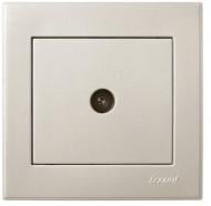 Розетка TV Lezard Rain жемчужно-белый 703-3088-130