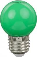 Лампа светодиодная LB-548 зеленая G45 230V 1W E27