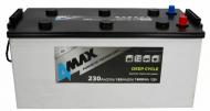 Акумулятор автомобільний 4MAX DEEP CYCLE 230Ah 12V «+» ліворуч (BAT230/1600L/DC/4MAX)