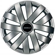 Колпак для колес SJS Geely 216 R14" 4 шт. серебряный (108514)