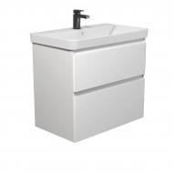 УЦЕНКА! Тумба Мойдодыр напольная/подвесная Палермо 80-U белая с умывальником Vivace 80 (УЦ №3291)