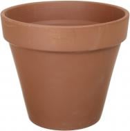 УЦЕНКА! Горшок для цветов DEROMA гладкий котто 39х34х22,1 круглый коричневый (УЦ №3291)