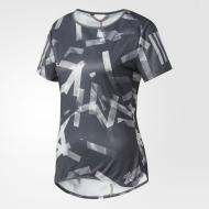 Футболка Adidas Rs Q3 Graphic T W BS2898 р.M серый