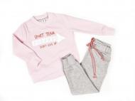 Спортивный костюм Luna Kids 1 для девочки р.98 светло-розовый/серый 
