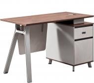 Стол компьютерный OfficePro 750х1400х600 мм светло-серый/орех (PG-M24B-12A-14)