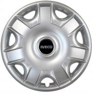 Колпак для колес SJS Iveco 301 R15" 4 шт. серебряный (108575)