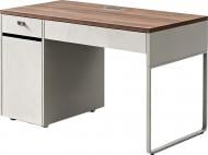 Стол компьютерный OfficePro 800х1600х750 мм светло-серый/орех (PG-M24B-12B-14)
