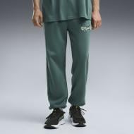 Брюки Puma CREW FRENCH TERRY PANT 52931269 р. S зеленый