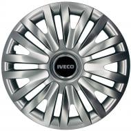 Колпак для колес SJS Iveco 313 R15" 4 шт. серебряный (108587)