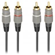 Кабель Cablexpert 2,5 м (CCAP-202-2.5M) аудіо преміум 2 RCA-2RCA