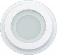 Світильник точковий Euroelectric LED-PLR-6/3 3000 К білий LED-PLR-6/3(скло)
