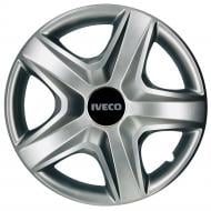 Колпак для колес SJS Iveco 340 R15" 4 шт. серебряный (108614)