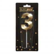 Свеча Цифра "3" BM.98000-03 Buromax