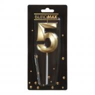 Свеча Цифра "5" BM.98000-05 Buromax