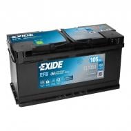 Акумулятор автомобільний EXIDE EFB 105Ah 950A 12V «+» праворуч (EL1050)
