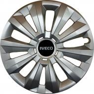 Колпак для колес SJS Iveco 346 R15" 4 шт. серебряный (108620)