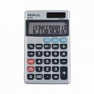 Калькулятор кишеньковий 12 розрядів з обчисленням податків сріблястий M112 (7262295) Maul
