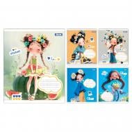 Набор школьных тетрадей Free and Happy 12 листов косая линия 5 шт. YES