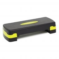 Степ-платформа Cornix 2-ступінчаста 68х28х10-15 см XR-0192 Black/Yellow