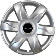 Колпак для колес SJS Isuzu 318 R15" 4 шт. серебряный (108639)