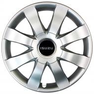 Колпак для колес SJS Isuzu 323 R15" 4 шт. серебряный (108644)