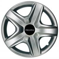 Колпак для колес SJS Isuzu 340 R15" 4 шт. серебряный (108661)