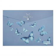 Папка-конверт на кнопке SKY ARABESKI А4 полупрозрачная Buromax BM.3943-45