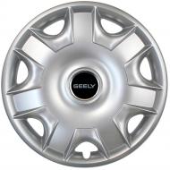 Колпак для колес SJS Geely 301 R15" 4 шт. серебряный (108669)
